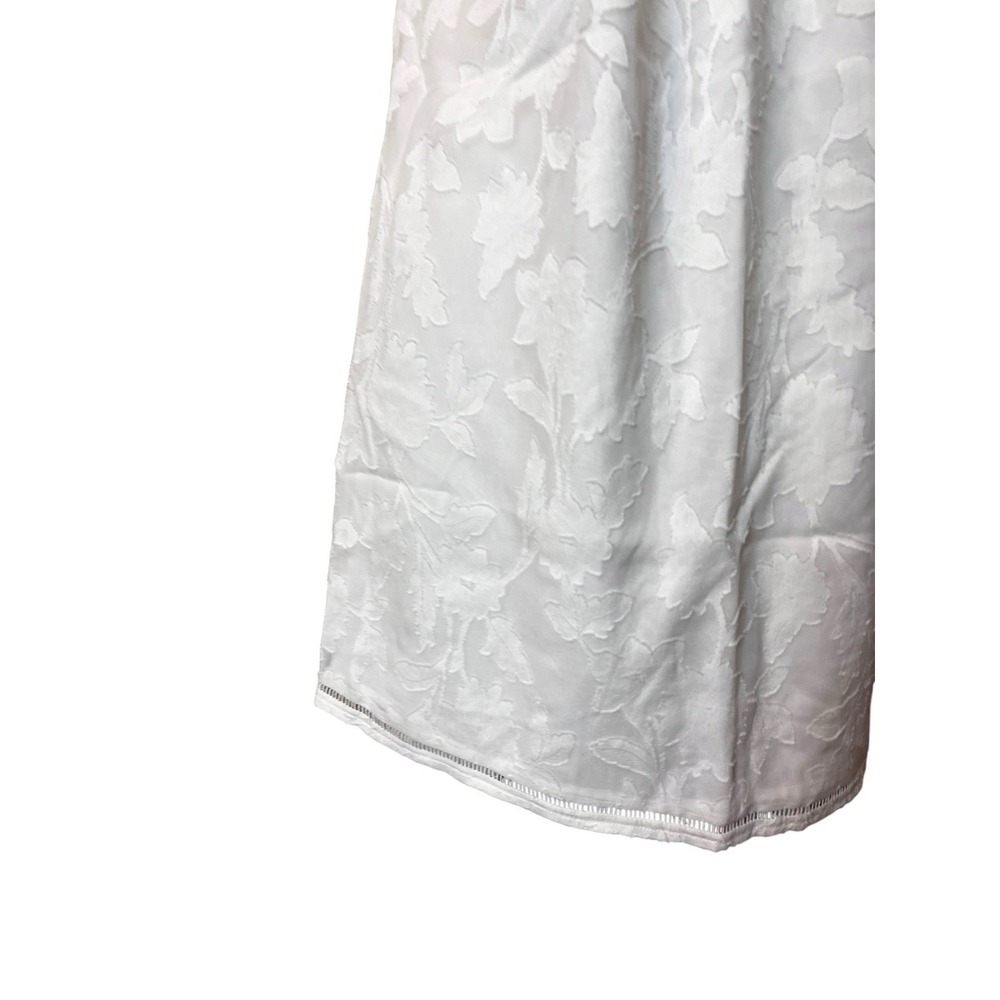Southern Tide Cora Shift Dress Size 2 White Sand Silk Blend Coastal Textured - Picture 6 of 8